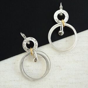 Silver Multi-Hoop Earrings by Ori Tao, Chic, Sophisticated,  NWT